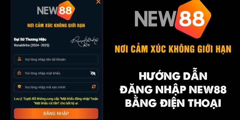 Hướng dẫn đăng nhập NEW88 chi tiết